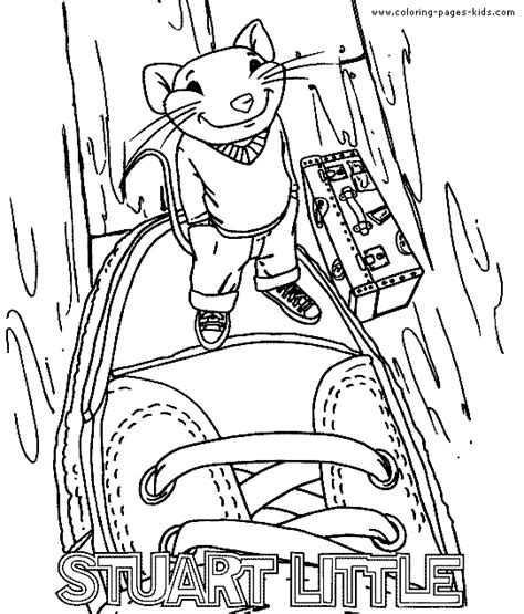 Stuart Little color page - Cartoon characters coloring
