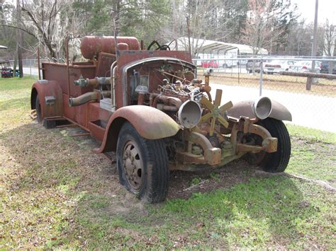 An old Mack Fire Truck we saw at a Flea Market in Savannah Georgia