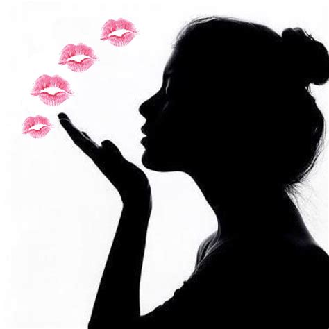 Blowing A Kiss Shadow Painting Silhouette Drawing Silhouette Art