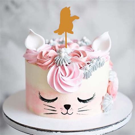 Cats Birthday Kitten Birthday Cake Topper Cats Birthday Dog Etsy In