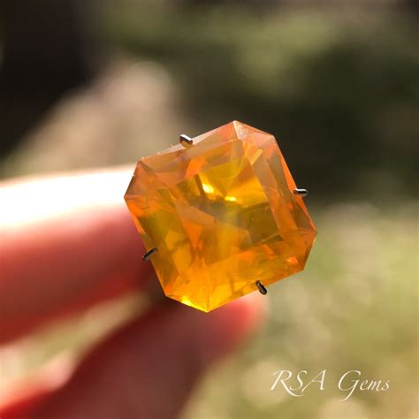 Vivid Orange Brazilian Fire Opal Rsa Gems