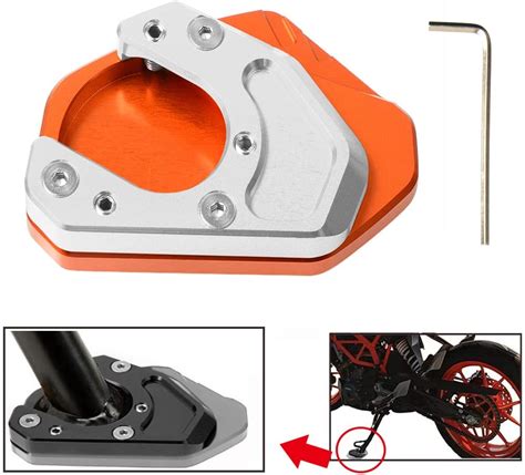 Motorcycle Kickstand Side Stand Enlarge Cnc Aluminum Side Stand Plate
