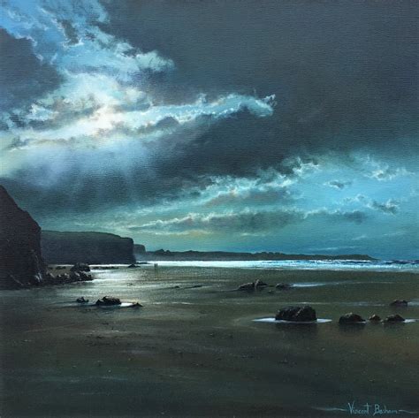 Turbulent Sea Vincent Basham Seascape Artist Cornwall