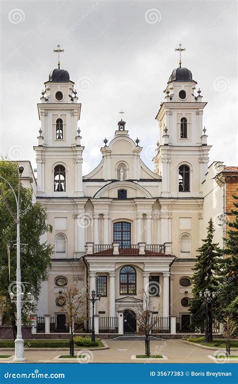 Cathedral Of Saint Virgin Mary Minsk Belarus Stock Image Image Of