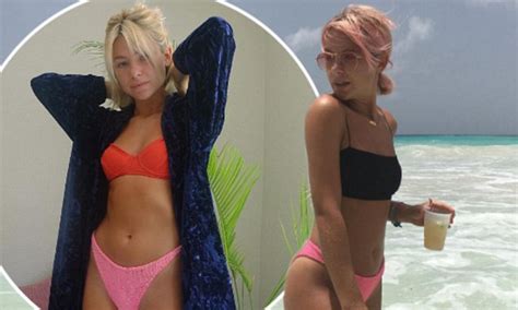 MIC S Jess Woodley Shows Off Perfect Curves In Barbados Daily Mail Online