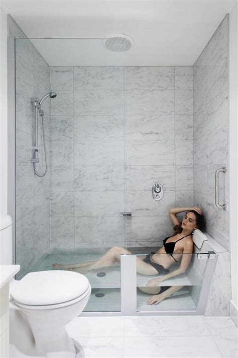 Whether you also have a bathtub or just this area, your décor will be functional and chic. bathroom. tub shower combo ideas: Tiny Bathroom Tub Shower ...