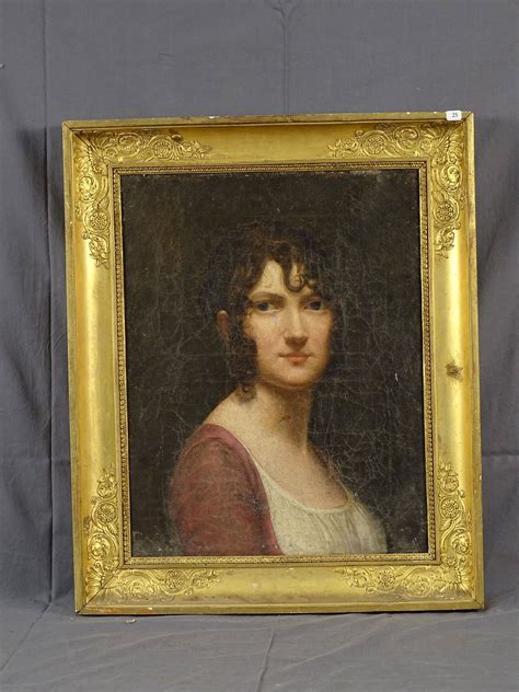 Ecole Francaise Vers 1805 Suiveur De Jacques Louis David Portrait De