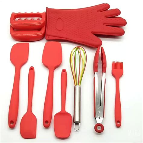 Heat Resistant Baking Tools Large Silicone Rubber Kitchen Utensils