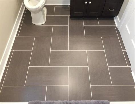 Bathroom update & tile patterns. Bathroom floor tile - Yale Ceniza Porcelain Floor Tile - 12 x 24 in. | Patterned bathroom tiles ...