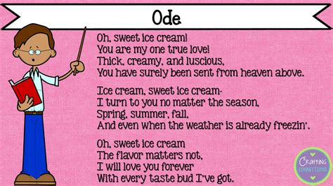 Here are some tips for writing a poem. Examples of ode Poems