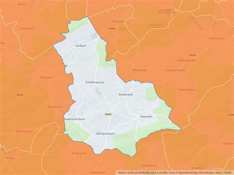35641 Schöffengrund Mit Plz Karte Und Straßenverzeichnis