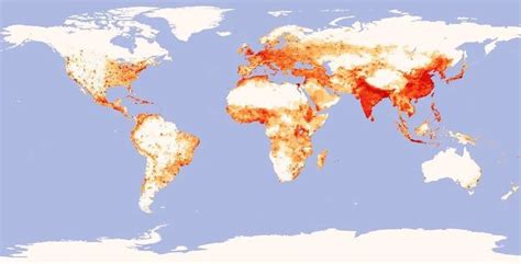World Population Density Map Geoawesomeness World Map Earth Map Map