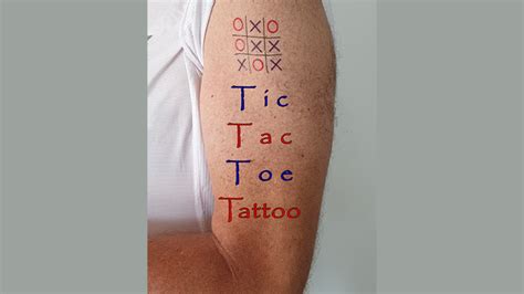 Tic Tac Toe Tattoo By Eran Blizovsky Trick Tricksupply