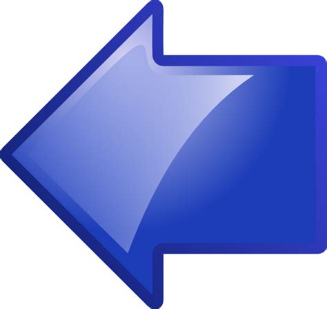 Blue Arrow Pointing Left Png Transparent Background Free Download