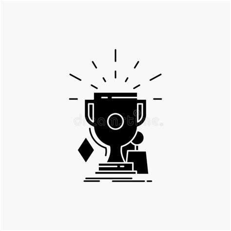 Awards Game Sport Trophies Winner Glyph Icon Vector Isolated