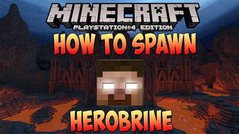 Minecraft How To Spawn Herobrine 100 Works Xboxoneps4ps3xbox360