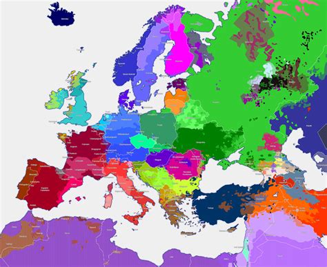 Languages Of Europe Map Draft Feedback Request Page 2