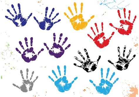 Child Handprint Vectors Download Free Vector Art Stock Graphics And Images