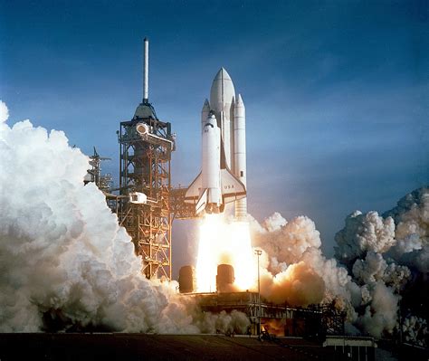 April 1981 First Space Shuttle Launched Nasa