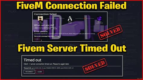 How To Fix Fivem Connection Failed How To Fix Fivem Server