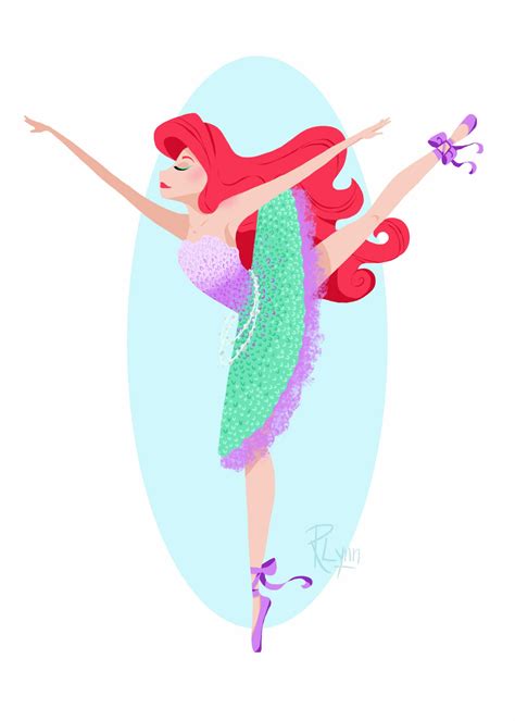 disney princess ballerina ariel from the little mermaid art etsy sweden