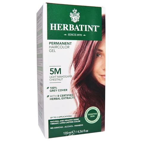 Herbatint Natural Hair Color Herbatint Permanent Light Mahogany Chestnut M Ounce Pack Of