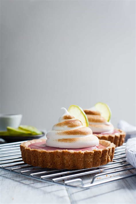 Hibiscus Strawberry Curd Tarts With Toasted Meringue Snixy Kitchen