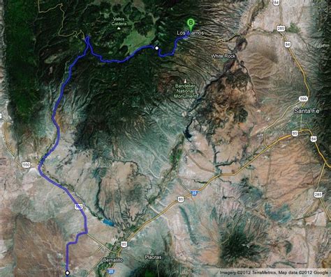 Jemez Mountains New Mexico Map