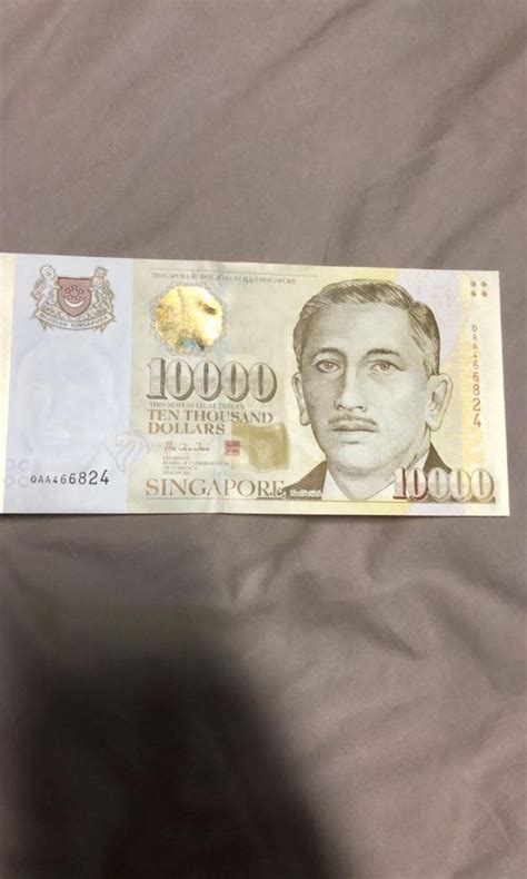 10000 Singapore Dollar Note Hobbies And Toys Memorabilia And Collectibles