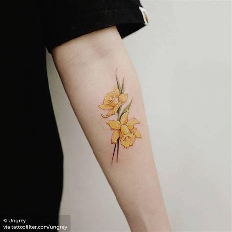 Narcissus Narcissus Flower Tattoos Daffodil Tattoo Birth Flower