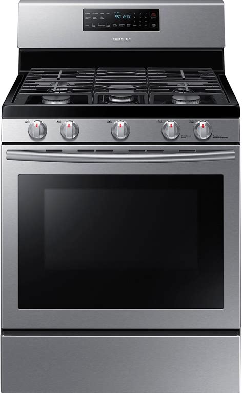 samsung gas range stainless steel stove convection kitchen freestanding standing burner oven stoves cu cooking ft griddle self cleaning appliances