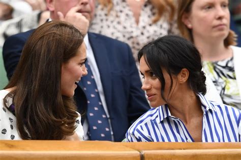 Kate Middleton And Meghan Markle At Wimbledon 2018 Popsugar Celebrity