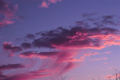 Sky Wallpaper Sunset Clouds Pink Neon Purple Pastel Fading Wild