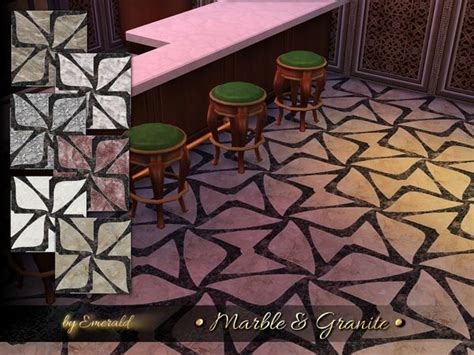 Marble And Granite Designs By Emerald At Tsr Sims 4 Updates Marble