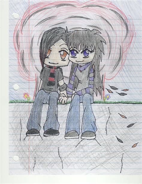 Cute Emo Couple By Animewolf227 On Deviantart
