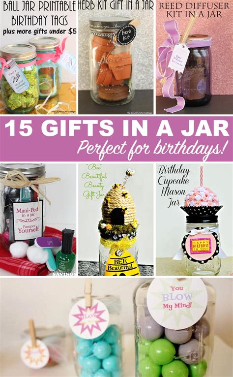 Crafts With Jars Birthday Ts In A Jar