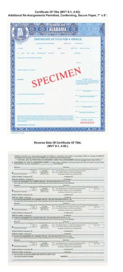 Drivers are required to maintain current documents. Alabama Tax, Title & Registration Requirements | Process ...