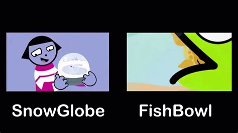 Pbs Kids Prototype System Cue Logo Comparison Snowglobe And Fishbowl