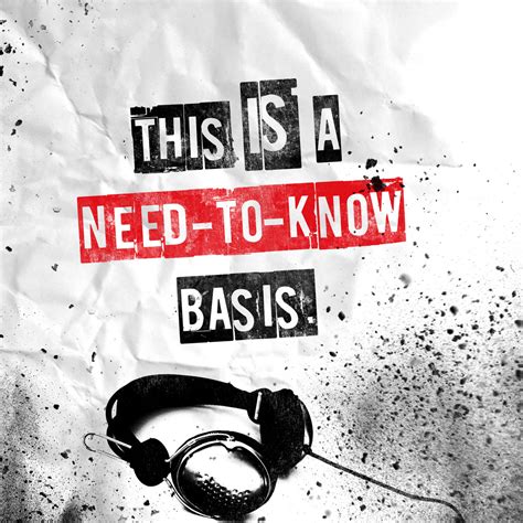 Need to know is a second season episode of house which first aired on february 7, 2006. This Is A Need To Know Basis | Various Artists Compilation ...