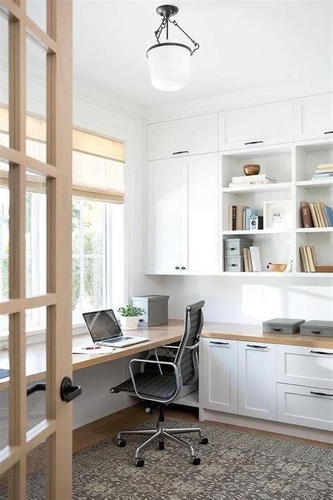 Wood Floating Desk Under Windows | Home office design, Home office