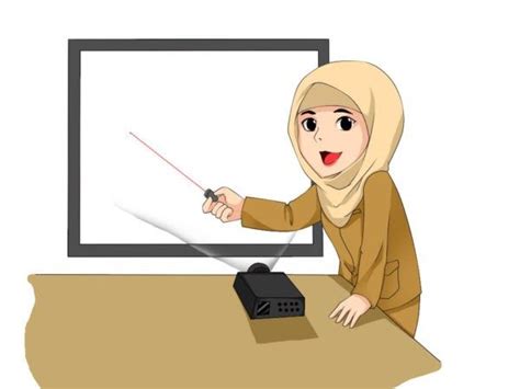 Gambar Guru Sedang Mengajar Animasi Green Screen Animasi Kartun Guru