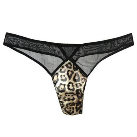 Hot Silk Sexy Women Thongs G String Leopard Panties Female Underwear Sexy Tanga Panties Women
