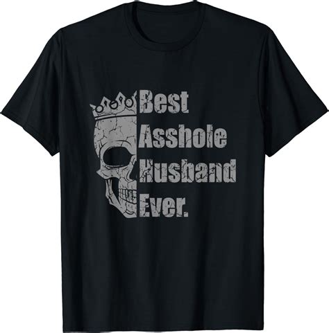 Retro Vintage Best Asshole Husband Ever Best T Idea T Shirt Clothing Shoes