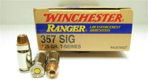 Winchester 357 Sig Ammunition Ranger T Series Ra357sigt 125 Grain
