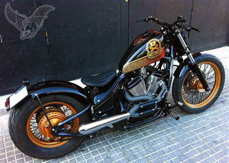 Honda shadow 600 bobber, honda shadow 600 400 blue collar bobbers. Honda Shadow 600 bobber #motorcycles #motos #bobber ...