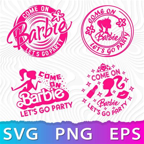 Barbie Party SVG Barbie Logo PNG Barbie SVG Cricut Barbie Inspire