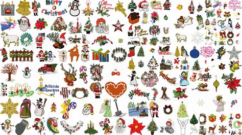 Christmas Machine Embroidery Designs Set 1 By Poppyembroidery