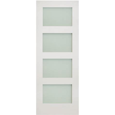 A wide variety of sliding shaker style interior barn door options are available to you, such as project solution capability, open style, and warranty. Coventry White Primed Shaker Door - Frosted Glass