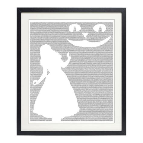 Alices Adventures In Wonderland Book Text Poster Framed Poster On