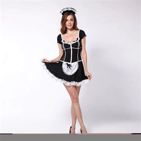 Hot Sale Sexy Black Maid Costumes With Free Shipping 3s66134 Erotic Maid Dress Sexy Servant